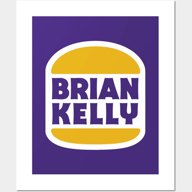 Brian Kelly, Whopper of a Hire // Retro Logo Parody Wall Art by SLAG_Creative